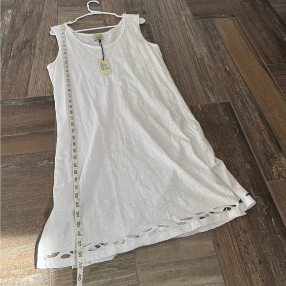 JADED GYPSY white tunic dress size S/M - Picture 7 of 8